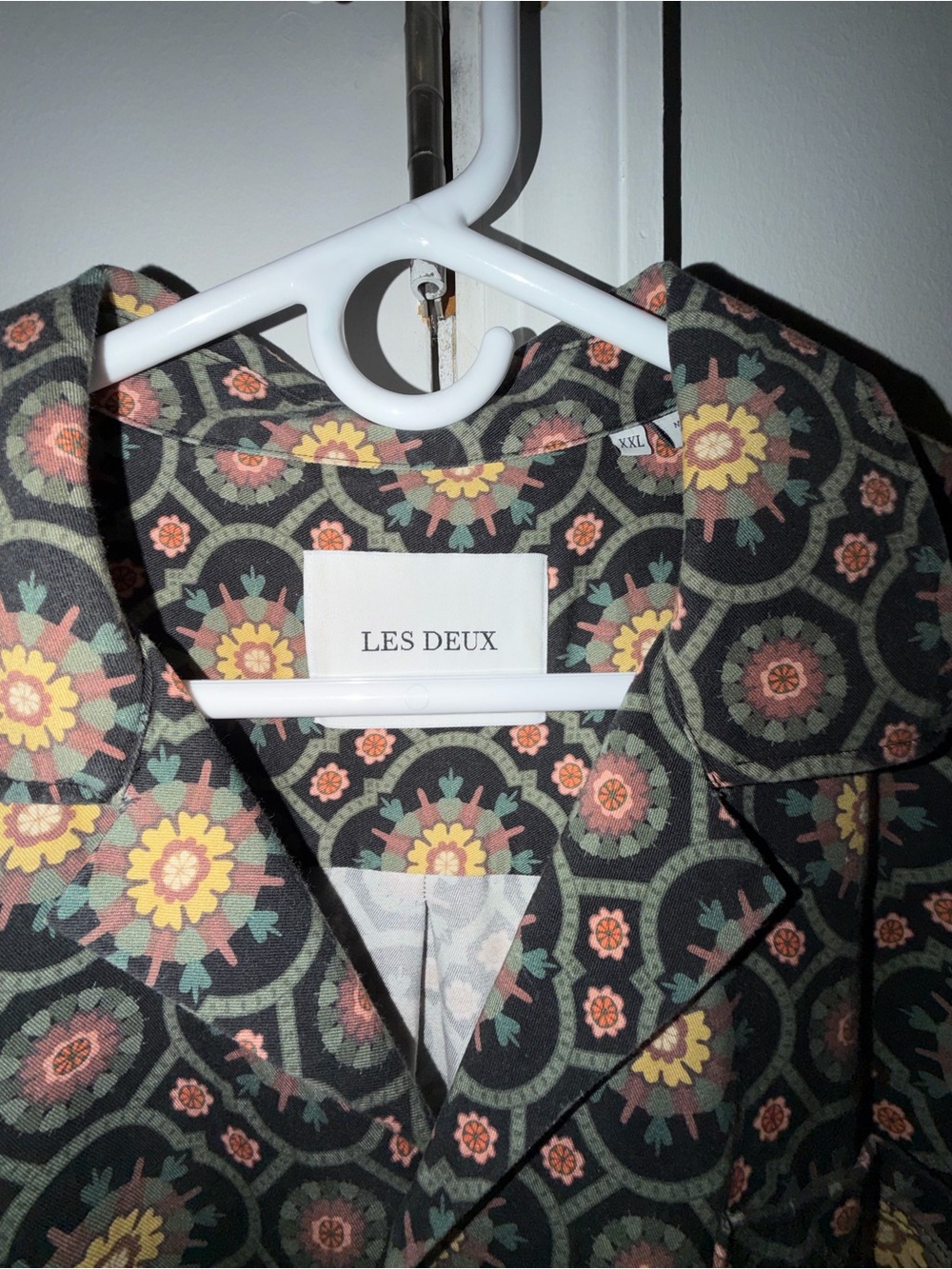 Les Deux Floral Geo Short-Sleeve Shirt - Picture 2 of 2